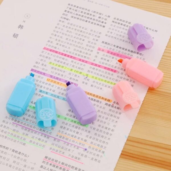 Mini Pen Highlighters (Pack of 6) - Image 2