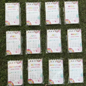 Monthly Notepads (set of 12)