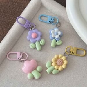 Flowers Keyring Charms